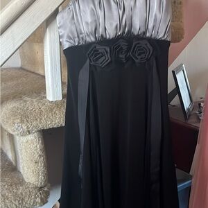 Elegant Black and Silver Dress